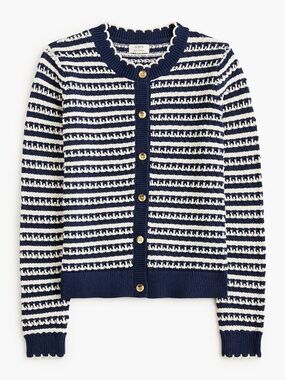 NWT J.Crew Factory Pointelle Cardigan Sweater